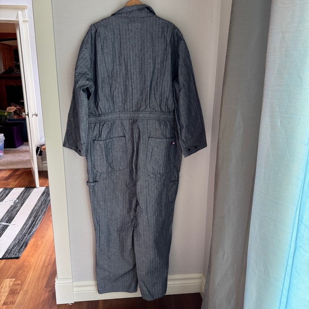 USA Work Womens Long Jumpsuit in dark gray Size XL - Picture 7 of 15
